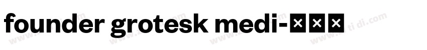 founder grotesk medi字体转换